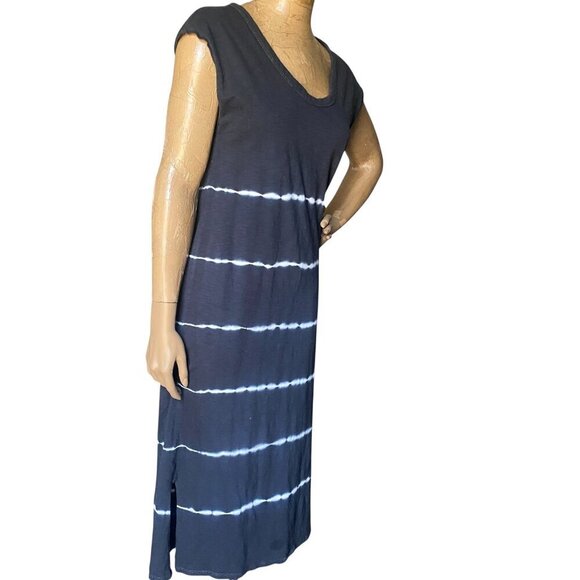 Universal Thread Casual Tee-Shirt Midi Dress Sz S Tie Dye Stripe #134P - Picture 2 of 6